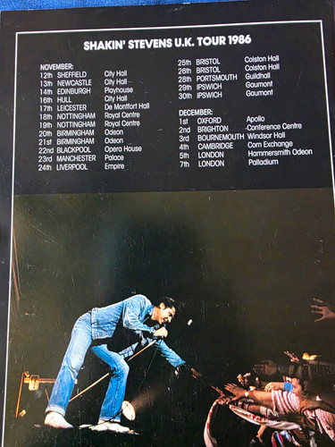 Shakin stevens rock tour - stevens, uk