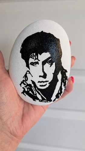 Hand painted pebble shakin - painted,
